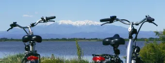 Vélos et Canigou