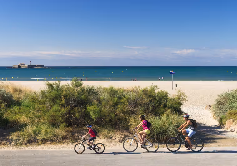 La plage à vélo