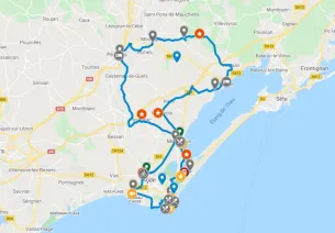 Carte vignobles du Languedoc