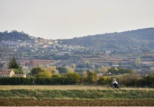 Cyclistes voie verte du Calavon