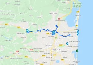 Carte séjour échappée épicurienne en Roussillon