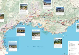 Carte La Méditerranée à vélo