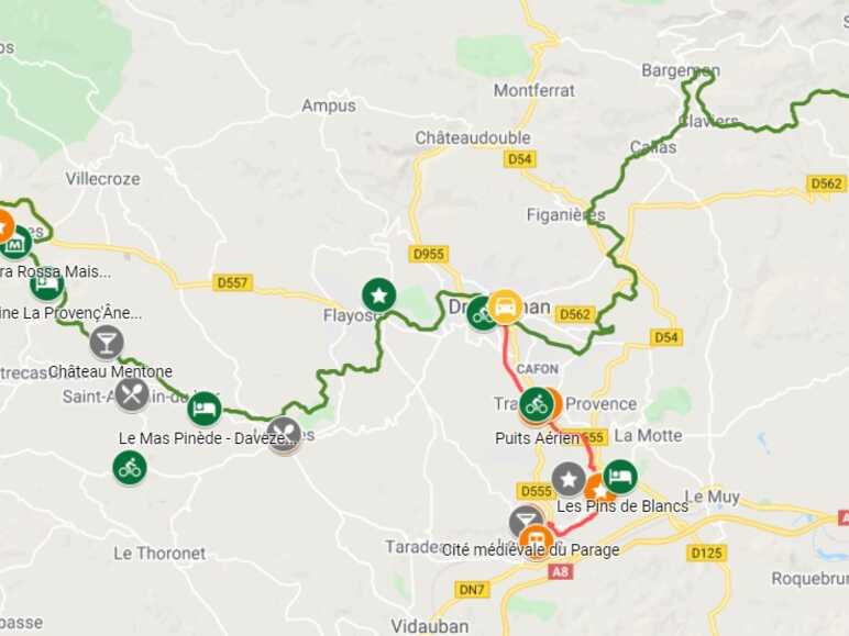 Carte immersion entre paysages et terroir en Dracénie