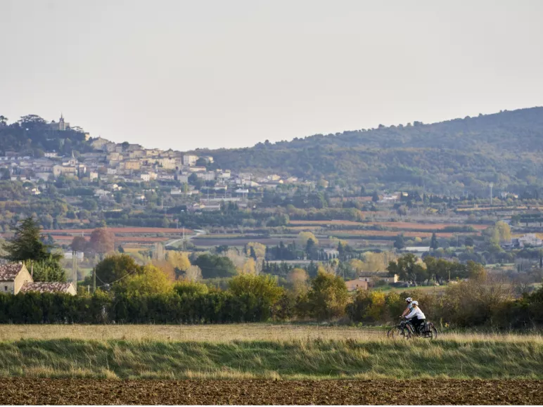 Cyclistes voie verte du Calavon