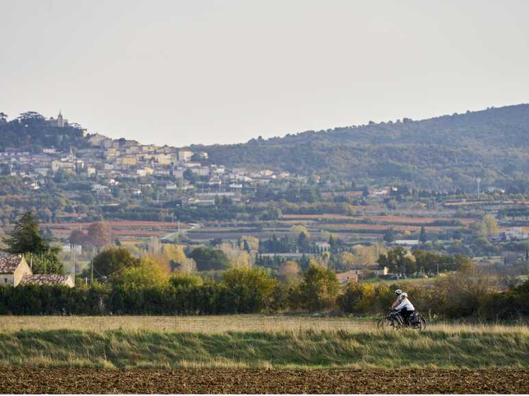 Cyclistes voie verte du Calavon